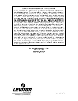 Preview for 12 page of Leviton MC7008 User Manual