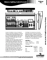 Leviton Melange Pro Quick Manual предпросмотр