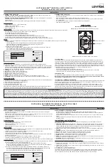 Leviton OMNI-BUS Installation Instructions And User Manual preview