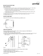 Preview for 5 page of Leviton Opt-X 5WMNT-01C Instructions For Use Manual