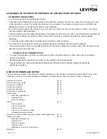 Preview for 12 page of Leviton Opt-X 5WMNT-01C Instructions For Use Manual