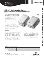 Leviton RZP03-1LW Product Specifications preview