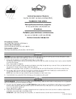 Предварительный просмотр 1 страницы Leviton SGO99 Installation Instructions