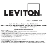 Leviton vizia rf + VRMX1-1L Installation Manual preview