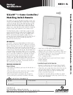 Leviton Vizia-RF Product Specifications preview