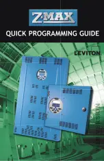 Предварительный просмотр 1 страницы Leviton Z-MAX Series Quick Programming Manual