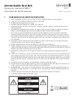 Preview for 13 page of Levven LA-SB100 Operating Instructions Manual