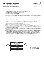 Preview for 26 page of Levven LA-SB100 Operating Instructions Manual