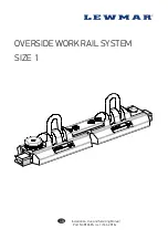 Lewmar OVERSIDE WORK RAIL SYSTEM Installation, Use And Servicing Manual предпросмотр