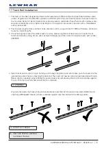 Предварительный просмотр 13 страницы Lewmar OVERSIDE WORK RAIL SYSTEM Installation, Use And Servicing Manual