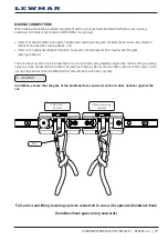 Предварительный просмотр 23 страницы Lewmar OVERSIDE WORK RAIL SYSTEM Installation, Use And Servicing Manual