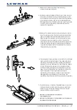 Предварительный просмотр 27 страницы Lewmar OVERSIDE WORK RAIL SYSTEM Installation, Use And Servicing Manual