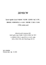 Preview for 1 page of Lex System 2I392CW Manual