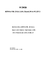 Preview for 1 page of Lex MI945A User Manual