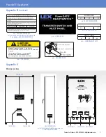 Предварительный просмотр 11 страницы Lex PowerGATE ReadySwitch Installation Instructions & User Manual