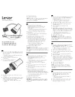 Предварительный просмотр 2 страницы Lexar MEDIAMOVE Quick Start Manual