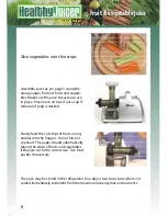 Preview for 9 page of Lexen Healthy Juicer Electric User Manual And Recipes