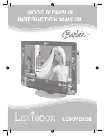 Preview for 1 page of LEXIBOOK Barbie LCDDVD2BB Instruction Manual