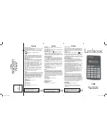 Предварительный просмотр 1 страницы LEXIBOOK C14Z Instruction Manual