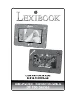 LEXIBOOK CADRE PHOTO NUMERIQUE Manual предпросмотр