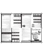 Предварительный просмотр 1 страницы LEXIBOOK CK030 Instruction Manual