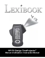 LEXIBOOK Design TimeProjector RP170 Instruction Manual preview