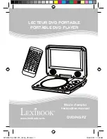 Preview for 1 page of LEXIBOOK DVDP4SPZ Instruction Manual