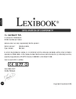 Предварительный просмотр 22 страницы LEXIBOOK Meteo Clock Elegance First SM1840 Owner'S Manual