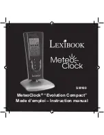 LEXIBOOK MeteoClock Evolution Compact SM180 Instruction Manual preview