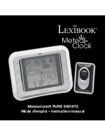 LEXIBOOK METEOCLOCK PURE SM1670 Manual предпросмотр