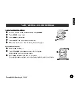 Предварительный просмотр 9 страницы LEXIBOOK MeteoClock SM1400 Owner'S Manual