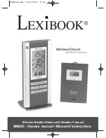 LEXIBOOK Meteoclock SM880 Owner'S Manual предпросмотр