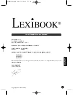 Предварительный просмотр 55 страницы LEXIBOOK Meteoclock SM880 Owner'S Manual