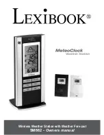 LEXIBOOK MeteoClock SM882 Owner'S Manual preview