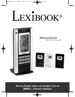 LEXIBOOK MeteoClock SM883 Owner'S Manual предпросмотр