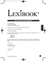 Предварительный просмотр 38 страницы LEXIBOOK MeteoClock SM883 Owner'S Manual