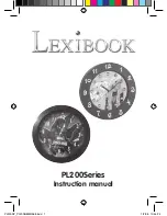 Предварительный просмотр 1 страницы LEXIBOOK PL200 Instruction Manual