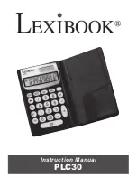 LEXIBOOK PLC30 Instruction Manual preview