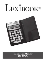 Предварительный просмотр 1 страницы LEXIBOOK PLC30 Instruction Manual