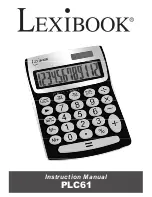 Preview for 1 page of LEXIBOOK PLC61 Instruction Manual