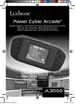 LEXIBOOK Power Cyber Arcade JL3000 Instruction Manual preview