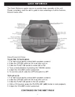 LEXIBOOK RCD100DC Quick Reference Manual preview