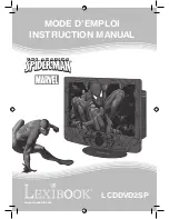 LEXIBOOK Spider Man LCDDVD2SP Instruction Manual предпросмотр