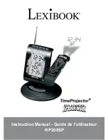 LEXIBOOK Spider-Man TimeProjector RP200SP Instruction Manual preview