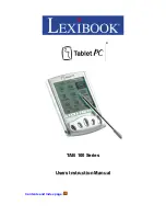 Предварительный просмотр 1 страницы LEXIBOOK TAB102 User Instruction Manual