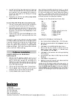 Preview for 4 page of Lexicon Studio Core-32 LDI-12T Installation Instructions