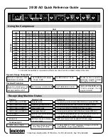 Предварительный просмотр 2 страницы Lexicon 20 -  GUIDE REV 1 Quick Reference Manual