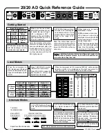 Lexicon 20 - REV 2 Quick Reference Manual preview