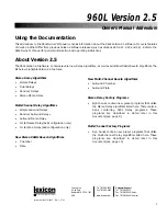 Preview for 1 page of Lexicon 960L V2.5 - ADDENDUM Owner'S Manual Addendum