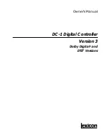 Preview for 1 page of Lexicon DC-1 Owner'S Manual